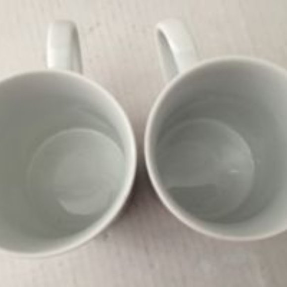Pair DIAMOND & SPADE Poker Playing Card Porcelain Coffee Mugs Tea Cups GUC - Picture 8 of 8
